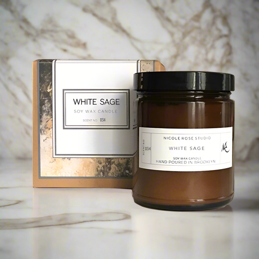 White Sage Aromatherapy Soy Wax Candle