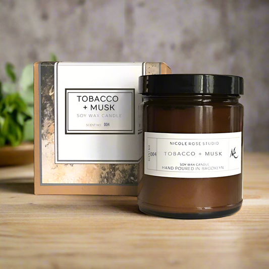 Tobacco + Musk Soy Wax Candle