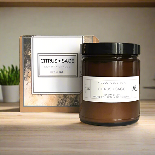 Citrus + Sage Soy Wax Candle